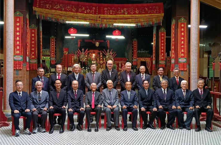 垻罗古庙董事会新届董事会上任