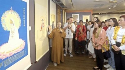 佛光文教中心卫塞节特展   工笔佛像绘出“大唐遗韵”