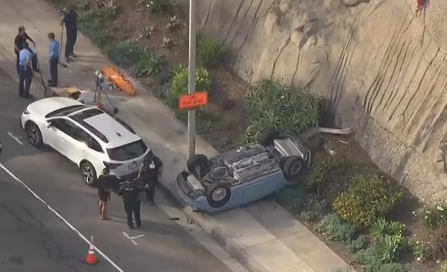女儿学开车疑误踩油门 40尺掉落父当场亡