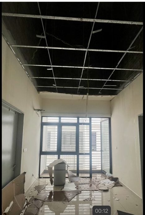 女留学生放学回家惊见‘水帘洞’爆管致屋毁如灾难片