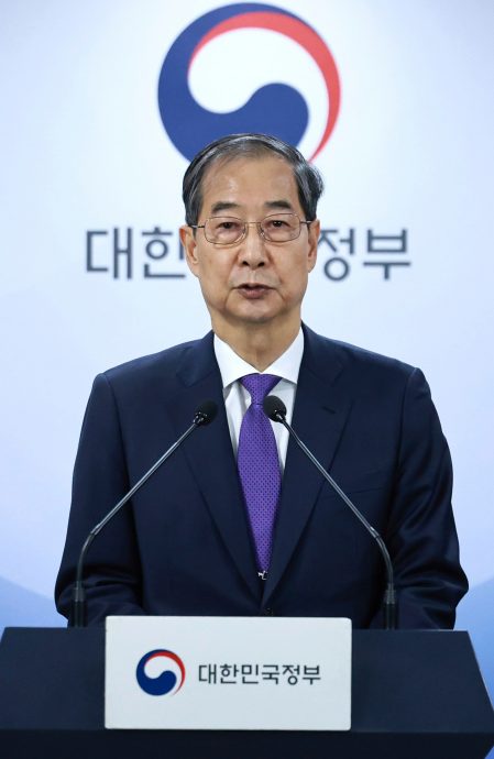 宣布辞去国务总理职 韩德洙将参选韩国总统