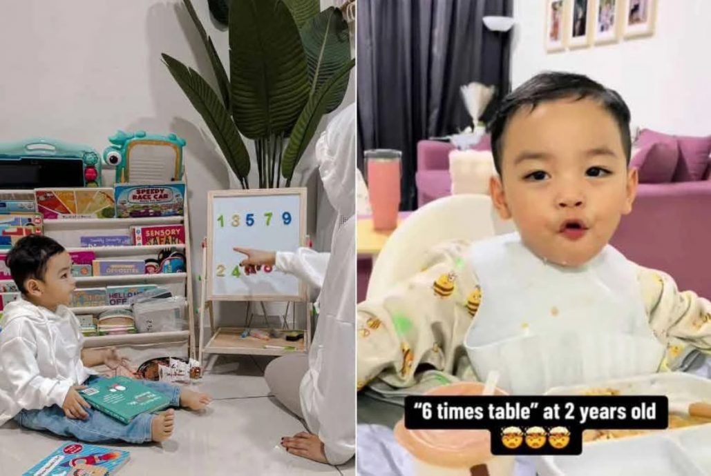 展现惊人数字记忆力 2岁孩童可背1到10乘法口诀
