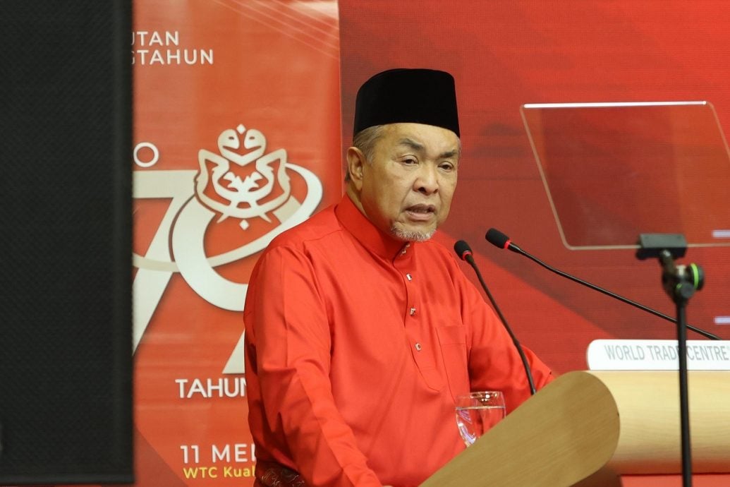 巫统党庆｜扎希：须务实应对新政局　为国家利益加入团结政府