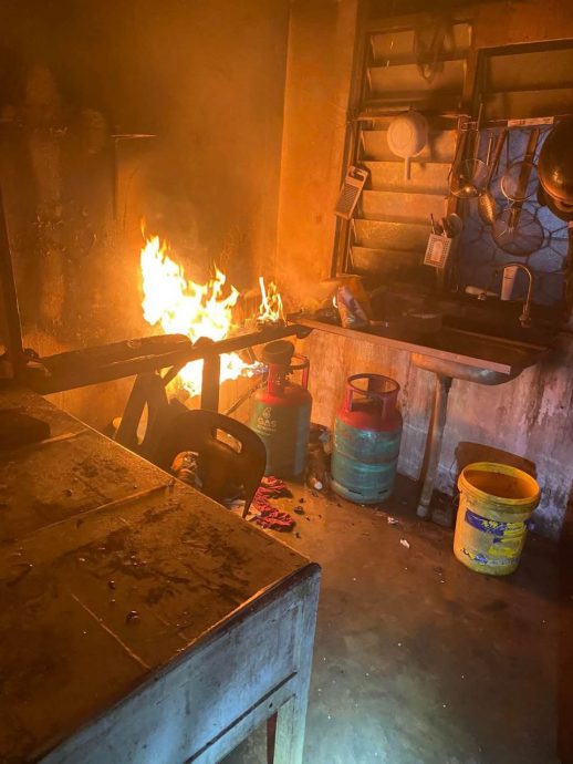 已签发 柔：加亨花园廉价屋厨房突发火患 志愿消拯队10分钟内控制火势  