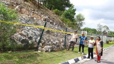 山坡水塔土崩威胁250户居民安全 SAJ受促尽快行动