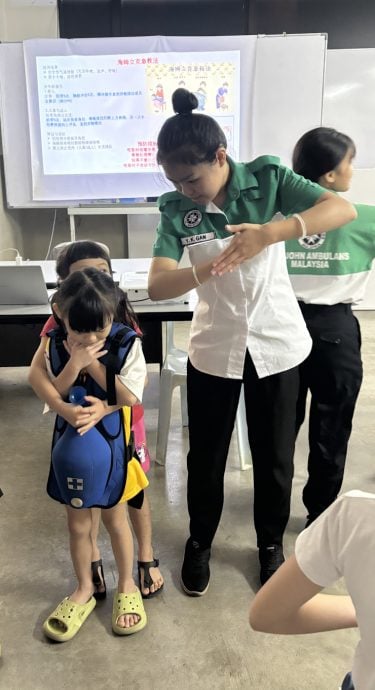 昔加末圣约翰救伤队“我是救护小勇士”课程,31名4岁至12岁孩童参与