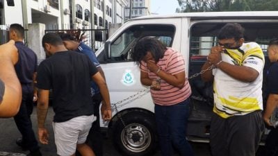 大耳窿团伙泼漆被控 2男认罪被罚款