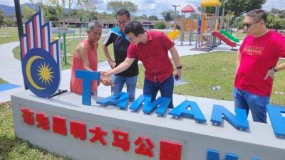 布先昌明大马公园遭毁坏   张迪翔报案要揪破坏王