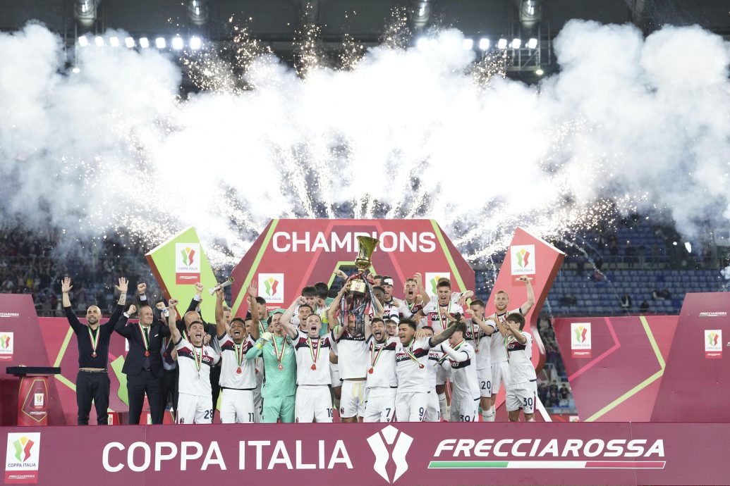 意大利杯足球赛| 1比0力克米兰  博洛尼亚夺51年来首冠！