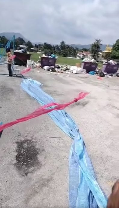 拉线施工未示警  男人险被割喉 