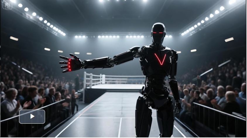 拚盘)广东举办“机甲拳王”赛  全球首个机械人自由格斗12月开赛