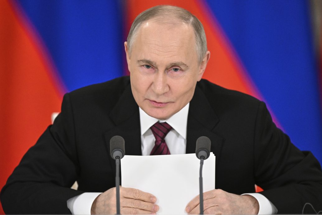  普汀提议515与乌克兰直接会谈