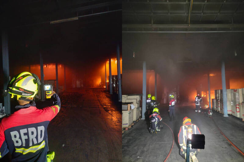 曼谷大型家具仓库烈焰狂烧12小时 300吨塑胶化为毒气居民急撤