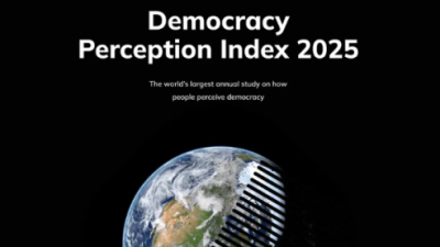 最新全球民主认知研究  受访者对美国观感低于中国
