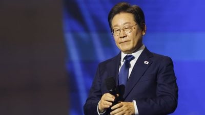 李在明登记成为韩国总统候选人