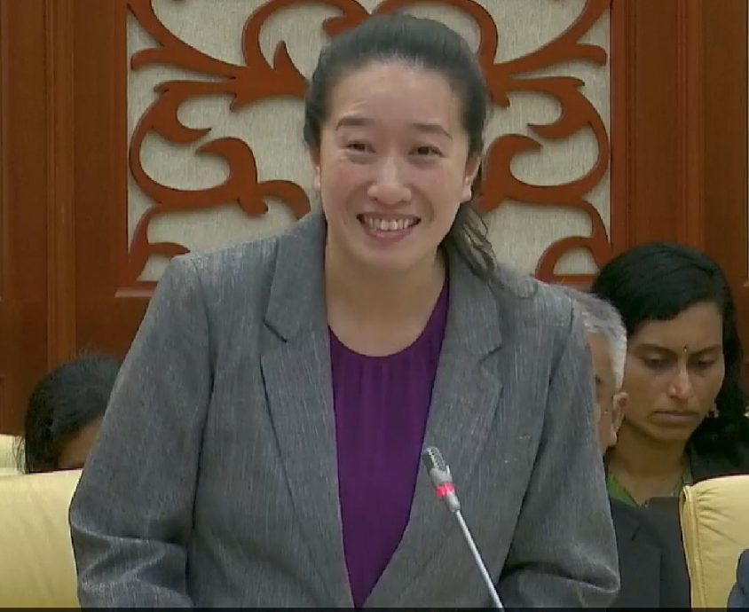 槟州议会（大北马）彭心慈参与辩论