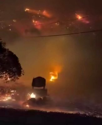 求真(全国版)“以色列中部大火灾”视频疯传 实为今年初加州山火画面