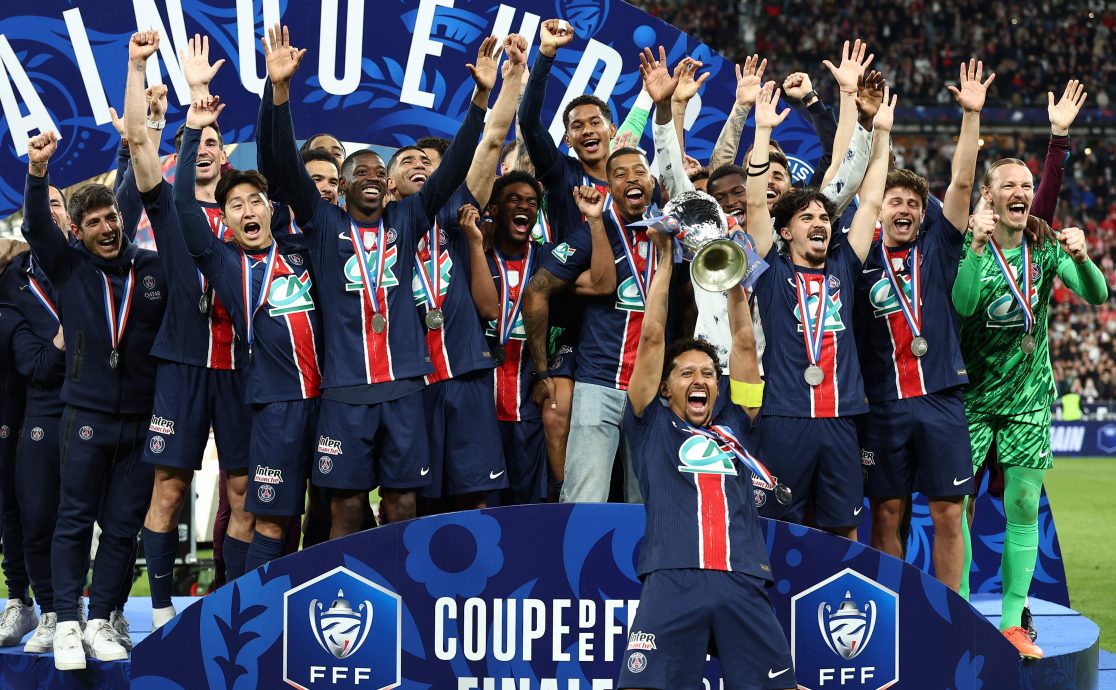 狂胜兰斯第16次捧法国杯  大巴黎距4冠王仅1胜