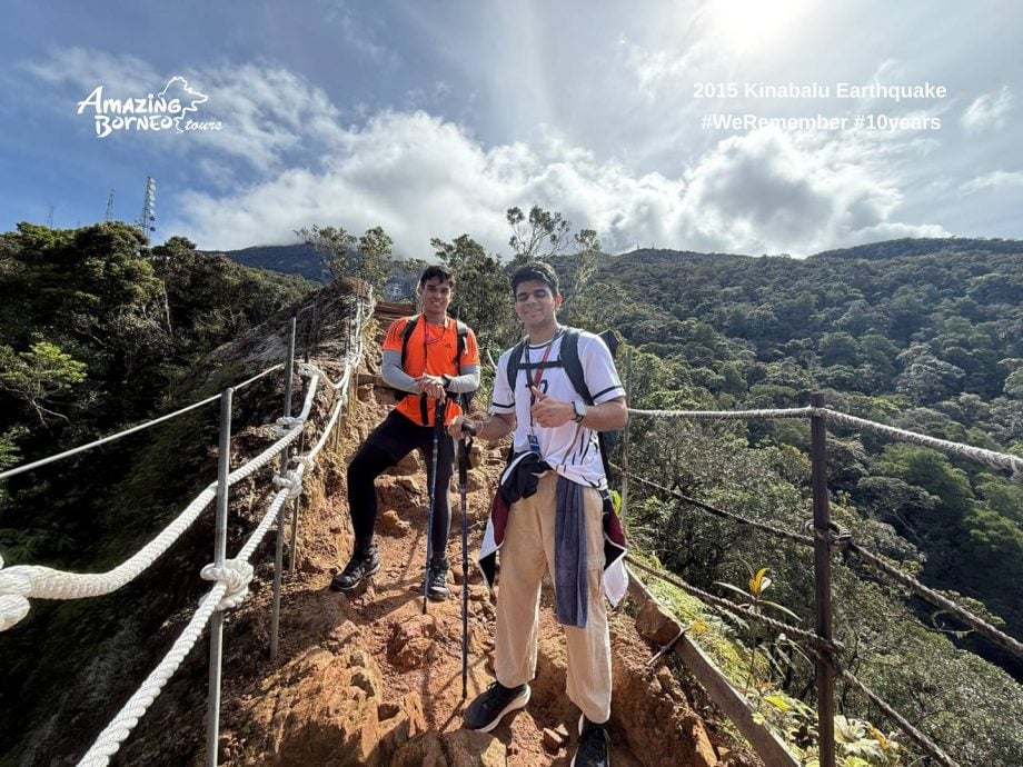 狮城地震生还者重返神山 为老师同学完成未竟之旅