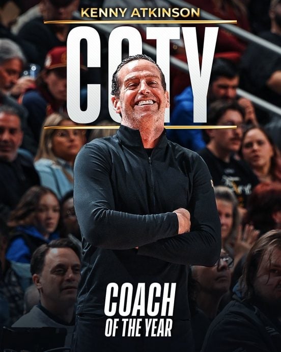 率骑士夺常规赛东部老大 阿特金森获选年度最佳教练