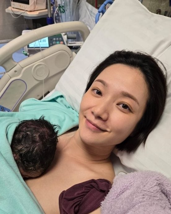 王君馨顺产诞女　一家三口成5月之星