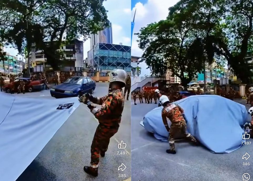 电动车灭火有妙招！消防员示范专用灭火毯