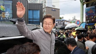 李在明因人身威胁加强保安