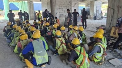 移民局2工地扣170名非法外劳