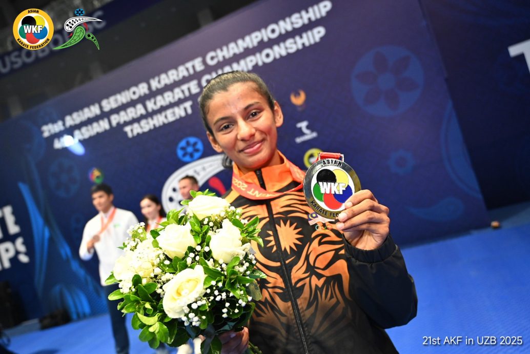 空手道亚锦赛|半决赛曾大胜世界冠军  莎玛拉拉妮生涯首夺牌