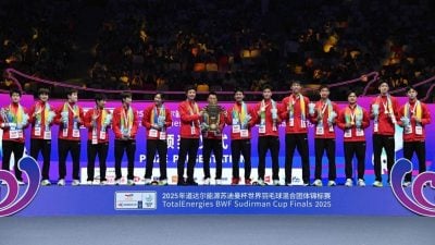 苏迪曼杯| 中国主场夺冠胜率100% 太极虎终究推不倒长城