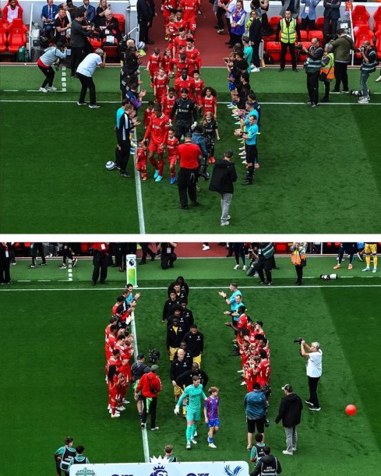 英超收官战互相列队致敬  利物浦（水晶宫）缔佳话