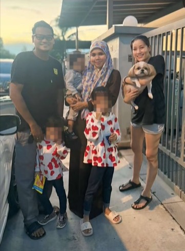 视频|“签收”包裹日久生情 巫裔送货员带妻儿探望“网红汪”