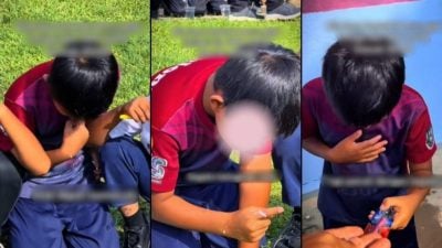 视频| 小男孩忘带牙刷没忘记礼貌 用手指学习刷牙举动获赞
