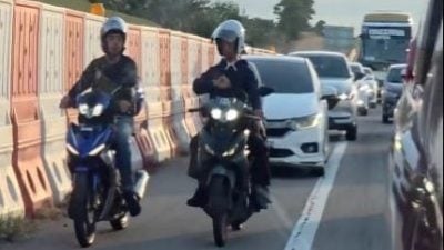 视频 | 疑图挡车滥用紧急车道 2骑士并排骑聊天行为掀议