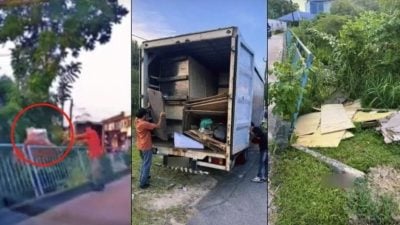视频| 目睹有人整袋垃圾倾倒入河 男子怒斥：“趁我报警前去捡回来”