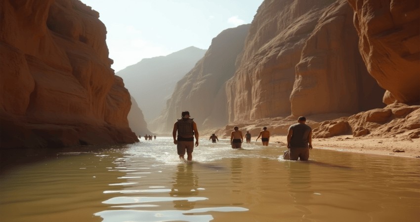 视频/约旦佩特拉古城突发洪水