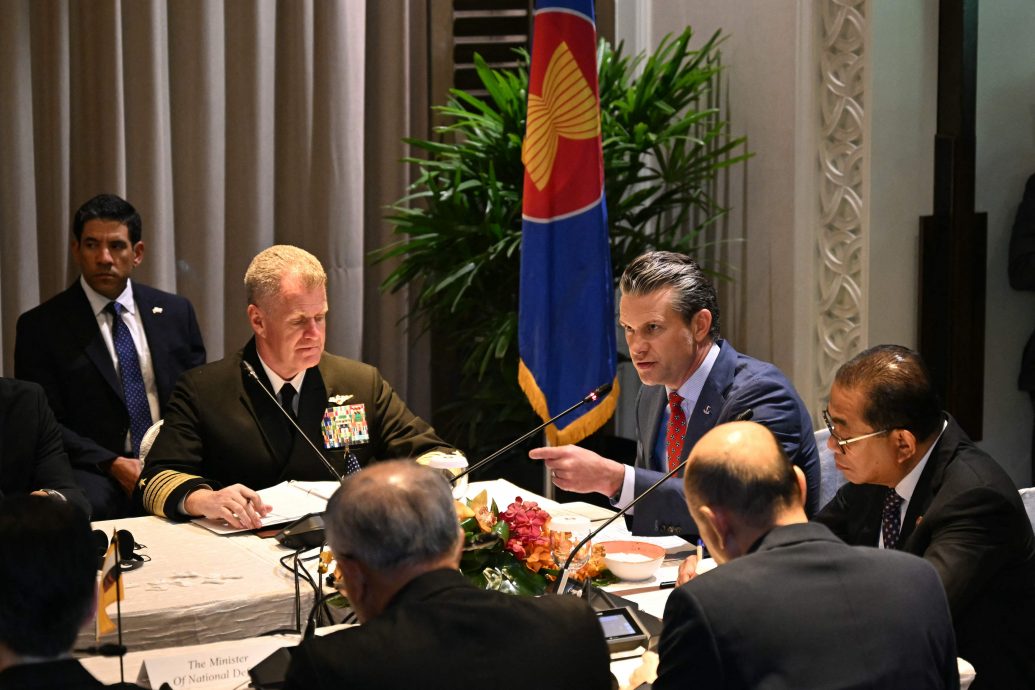 请删短//香格里拉对话新加坡展开 美料强化印太伙伴角色