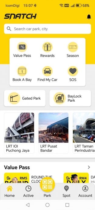 请签发(大北马)封面主文/加央市会smart parking 6月起收费,3付费方式—Snatch-P App、DuitNow QR无现金交易,或停车代理代付