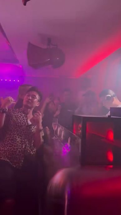 陈山聪大马夜店疯玩 无遮掩狂舞全被拍