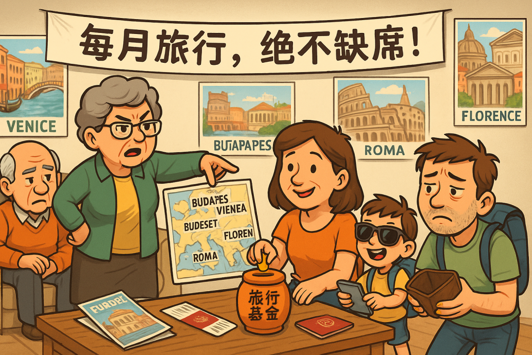 霸道家婆热爱家庭旅行女网民：丈夫每月须存钱压力大