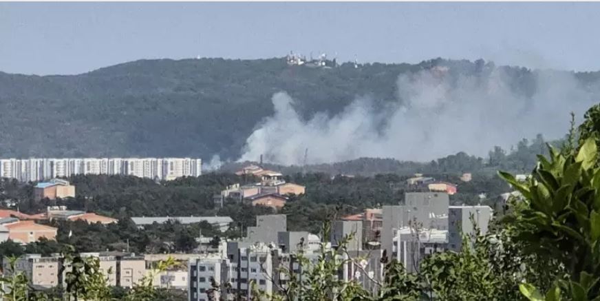 韩联社:韩海军飞机于浦项市山上坠毁