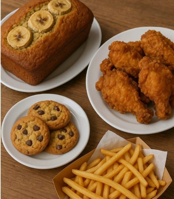 食堂禁卖香蕉糕炸鸡饼乾