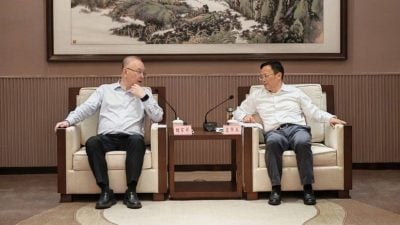 魏家祥拜会广元市市长  讨论清真认证矿业等合作