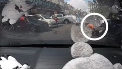 劫椰水小贩钱包不成  獨行匪搶車逃跑