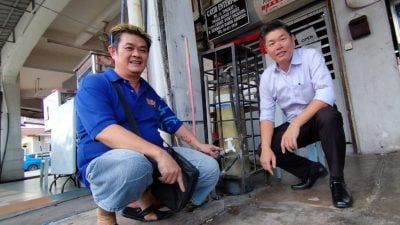 铜有价！独行贼半夜偷店外水龙头 芦骨、波德申多间商店中招