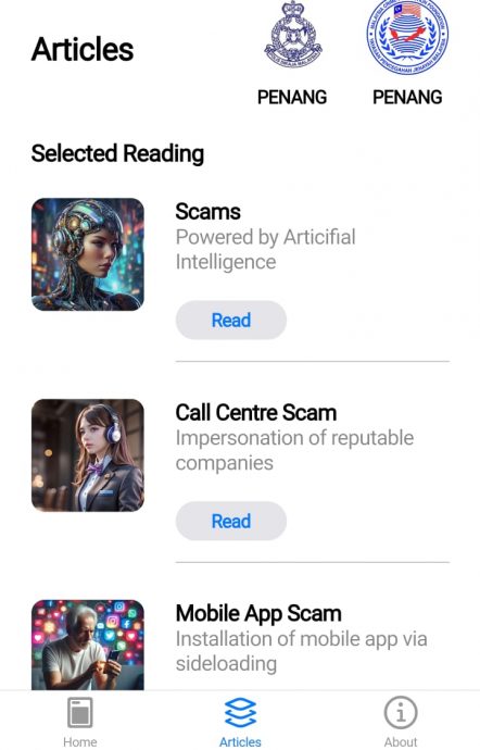 （全国版）架设网站列出各种诈骗手法 槟州MCPF教育民众免成受害者