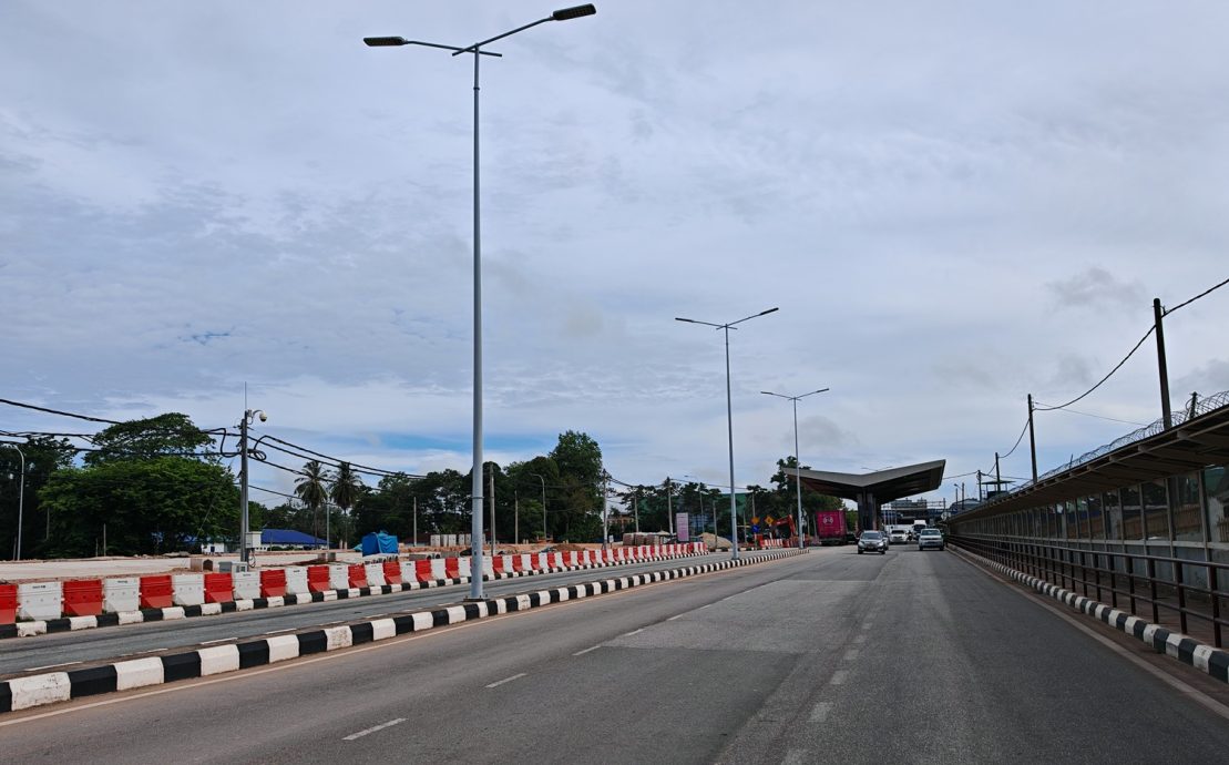 （全国版）马泰边境黑木山关卡提升6车道工程9月可竣工。