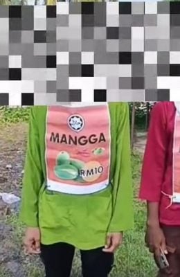 （古城封面主文）外藉人士蒙头包脸在路中央兜售被对付