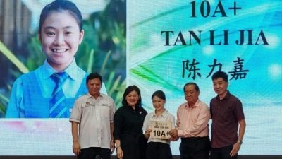 育中奖励SPM优秀生 2人10A+各获3500