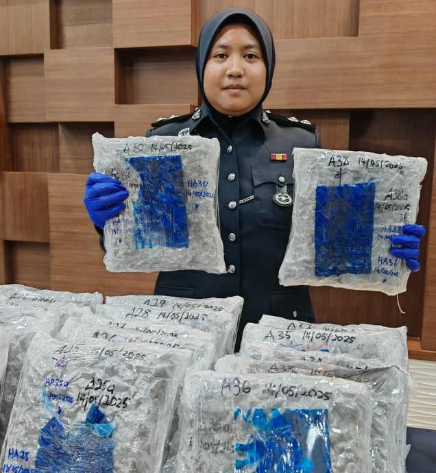 (大北马)吉打警方起获162万3000令吉大麻花。
